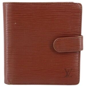 Louis Vuitton Brown Epi Leather Snap Wallet